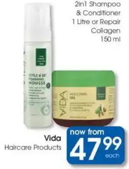 Clicks Vida Haircare Products offer