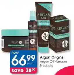 Clicks Argan Origins Argan Oil Haircare Products offer