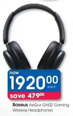 Clicks Baseus AeQur GH02 Gaming Wireless Headphones offer