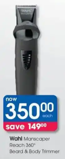 Clicks Wahl Manscaper Reach 360 Beard & Body Trimmer offer