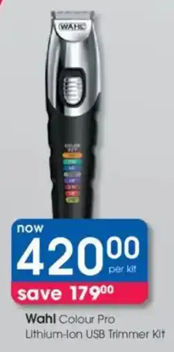 Clicks Wahl Colour Pro Lithium-Ion USB Trimmer Kit offer