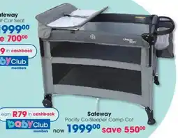 Clicks Safeway Pacify Co-Sleeper Camp Cot offer