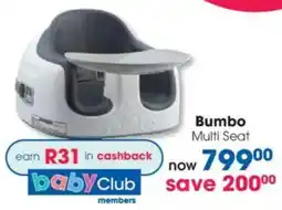 Clicks Bumbo Multi Seat offer