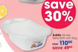Clicks Addis Baby Bath with Plug offer