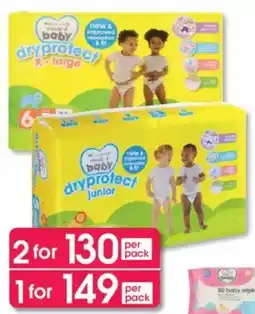 Clicks Clicks Made 4 Baby Dryprotect Disposable Nappies Value Pack offer
