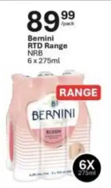 Liquor City Bernini RTD Range NRB offer