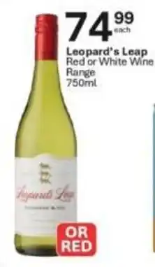 Liquor City Leopard's Leap Red or White Wine Range offer