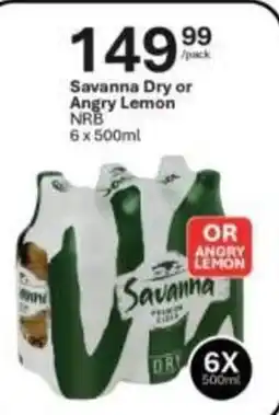 Liquor City Savanna Dry or Angry Lemon NRB offer