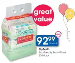 Clicks MyEarth Eco-Friendly Baby Wipes offer