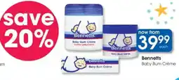 Clicks Bennetts Baby Bum Créme offer