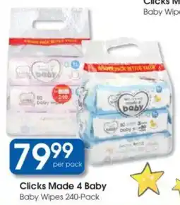 Clicks Clicks Made 4 Baby Baby Wipes offer