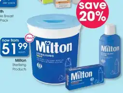 Clicks Milton Sterilising Products offer