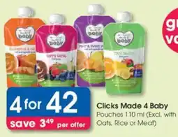 Clicks Clicks Made 4 Baby Pouches offer