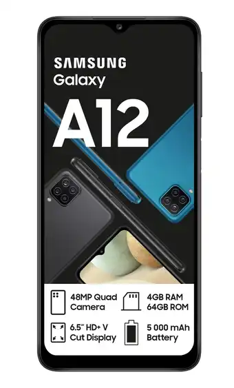Incredible Connection Samsung Galaxy A12 Dual Sim Black offer