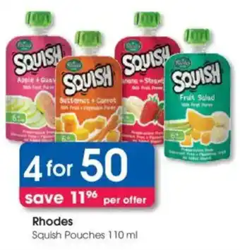 Clicks Rhodes Squish Pouches offer