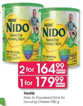 Clicks Nestlé Nido 3+ Powdered Drink for Growing Children offer