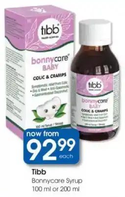 Clicks Tibb Bonnycare Syrup offer