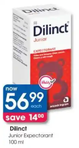 Clicks Dilinct Junior Expectorant offer