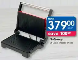 Clicks Safeway 2-Slice Panini Press offer