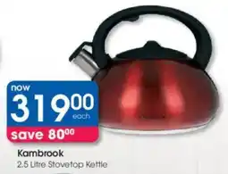 Clicks Kambrook Stovetop Kettle offer