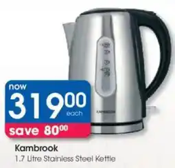 Clicks Kambrook Stainless Steel Kettle offer