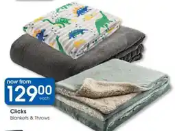 Clicks Clicks Blankets & Throws offer