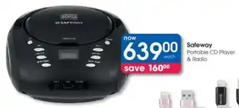 Clicks Safeway Portable CD Player & Radio offer