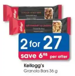 Clicks Kellogg's Granola Bars offer