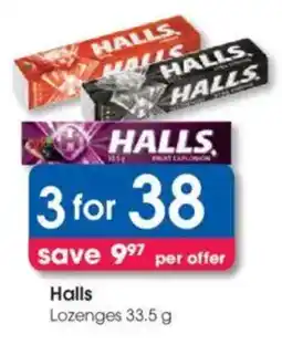 Clicks Halls Lozenges offer