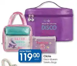 Clicks Clicks Disco Queen Toiletry Bags offer