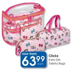 Clicks Clicks Insta Girl Toiletry Bags offer
