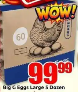 Three Star Cash and Carry Big G Eggs Large offer