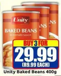 Three Star Cash and Carry Unity Baked Beans offer