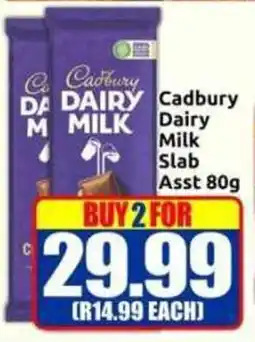 Three Star Cash and Carry Cadbury Dairy Milk Slab offer