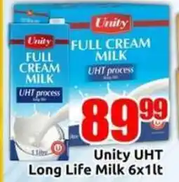 Three Star Cash and Carry Unity UHT Long Life Milk offer