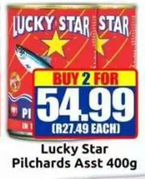 Three Star Cash and Carry Lucky Star Pilchards offer