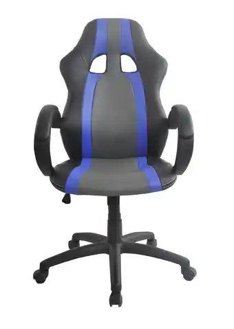 Incredible Connection Aston Racing Chair, Black (with Blue Trim) offer