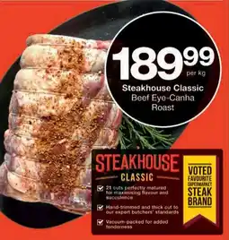 Checkers Steakhouse Classic Beef Eye-Canha Roast offer