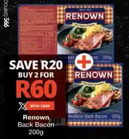 Checkers Renown Back Bacon offer