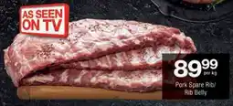 Checkers Pork Spare Rib/ Rib Belly offer