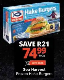 Checkers Sea Harvest Frozen Hake Burgers offer