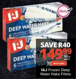 Checkers I&J Frozen Deep Water Hake Fillets offer