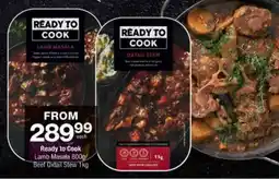 Checkers Ready to Cook Lamb Masala/ Beef Oxtail Stew offer