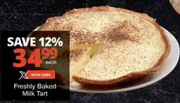 Checkers Freshly Baked Milk Tart offer
