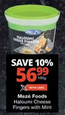 Checkers Mezé Foods Haloumi Cheese Fingers with Mint offer
