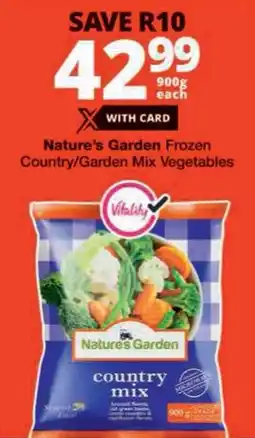 Checkers Nature's Garden Frozen Country/ Garden Mix Vegetables offer