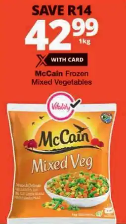 Checkers McCain Frozen Mixed Vegetables offer