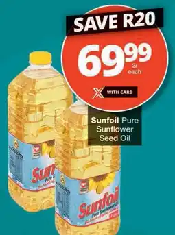 Checkers Sunfoil Pure Sunflower Seed Oil offer
