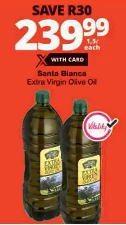 Checkers Santa Bianca Extra Virgin Olive Oil offer