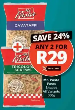 Checkers Mr. Pasta Pasta Shapes All Variants offer